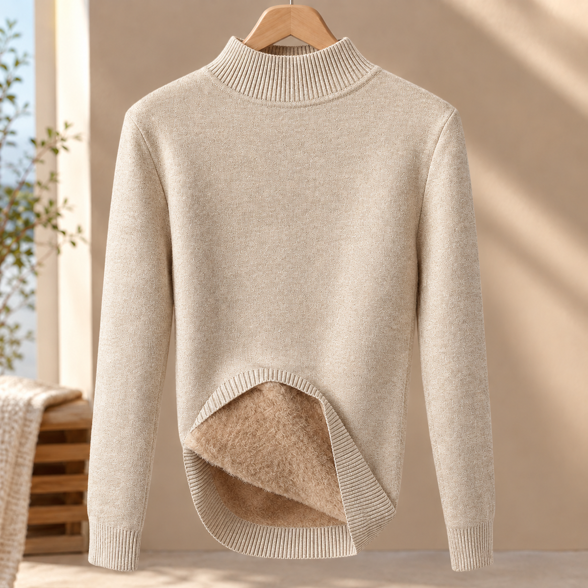 Savannah Turtleneck Sweater - Khaki