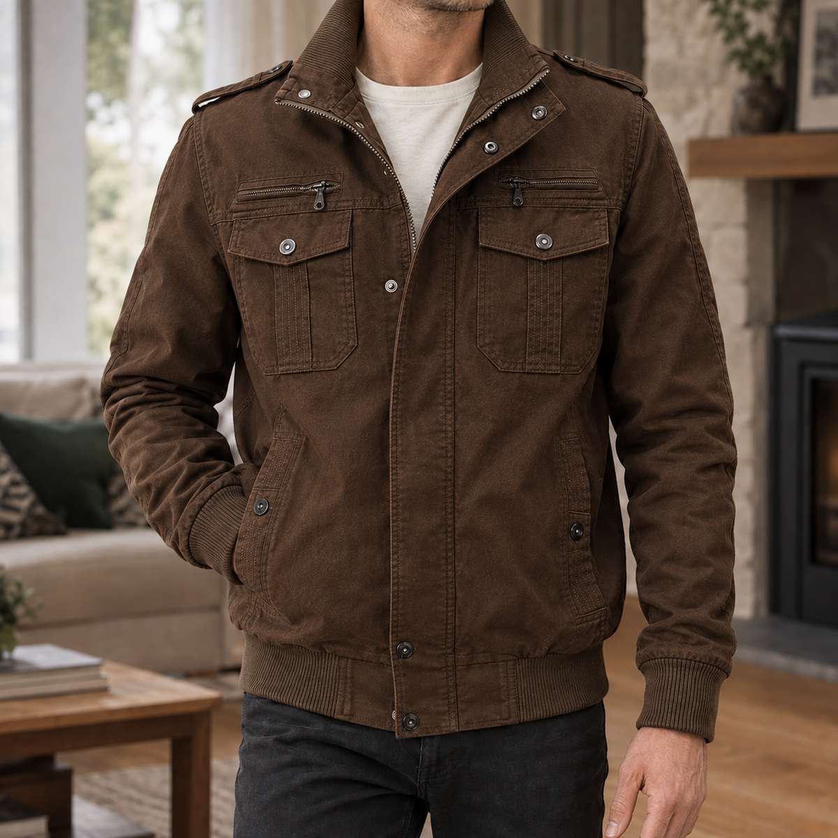 Redmond Utility Jacket - Brown