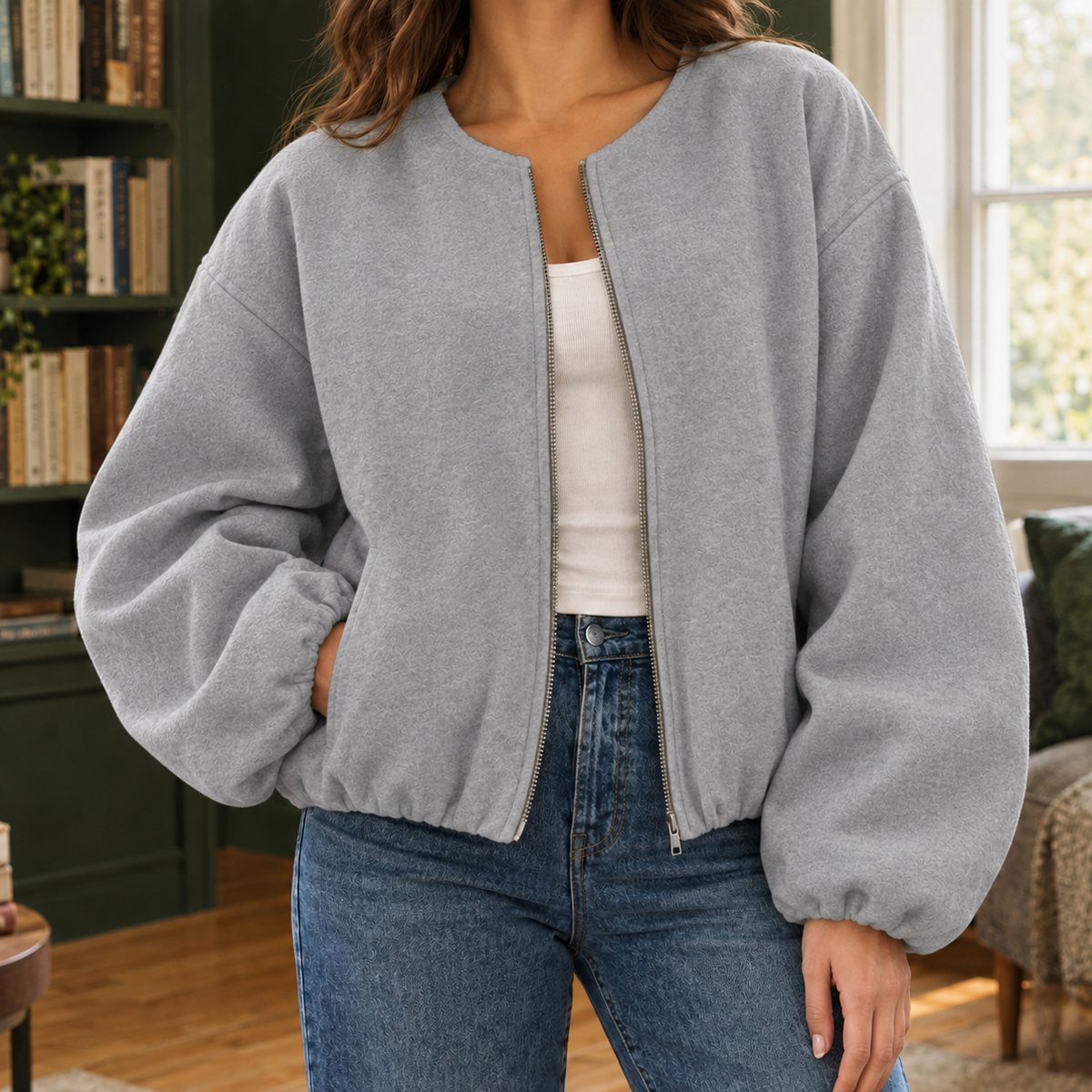 Danielle Cashmere Jacket - Gray