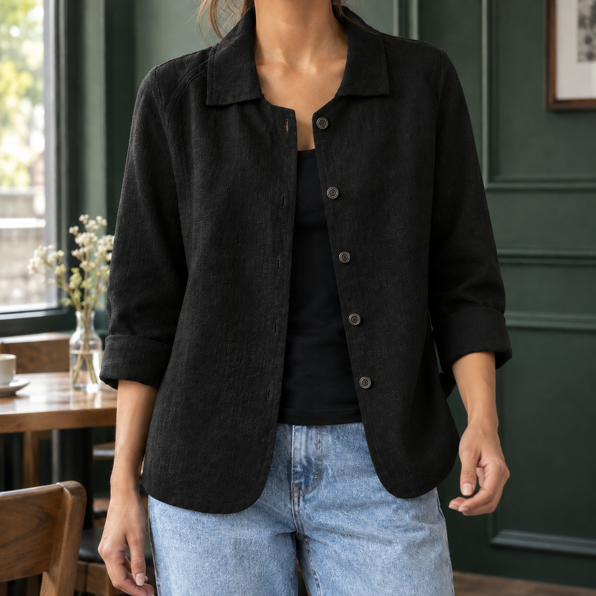 Harriet Easy Blazer - Black