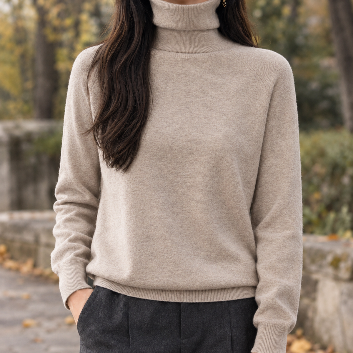 Annabeth Turtleneck Sweater - Camel