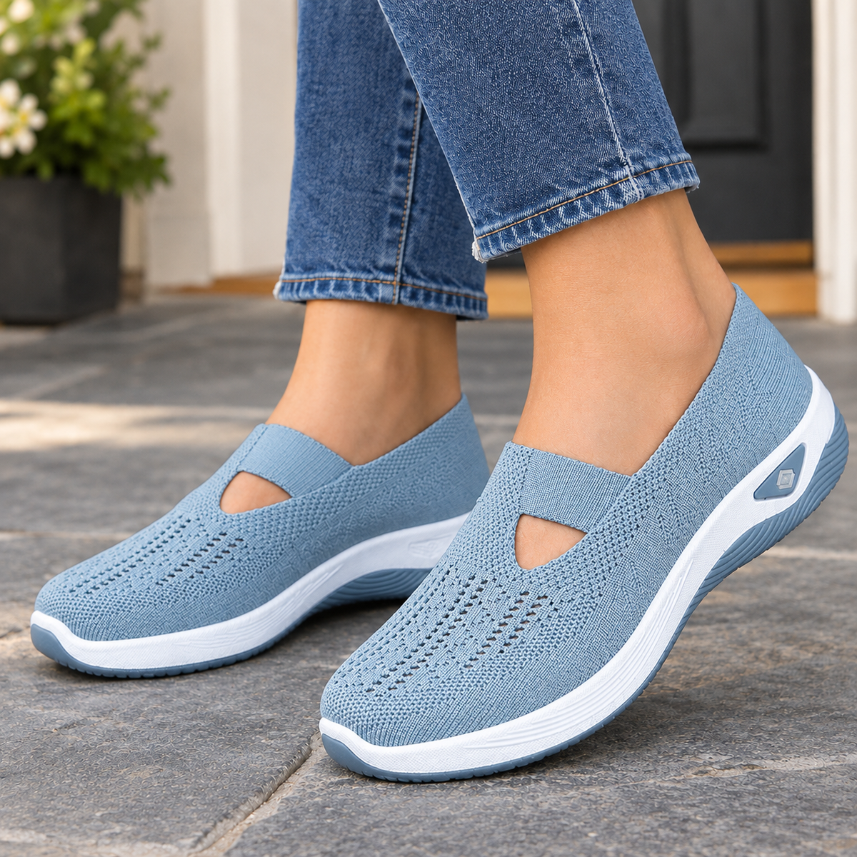 Pisani Slip-On Sneakers - Haze Blue