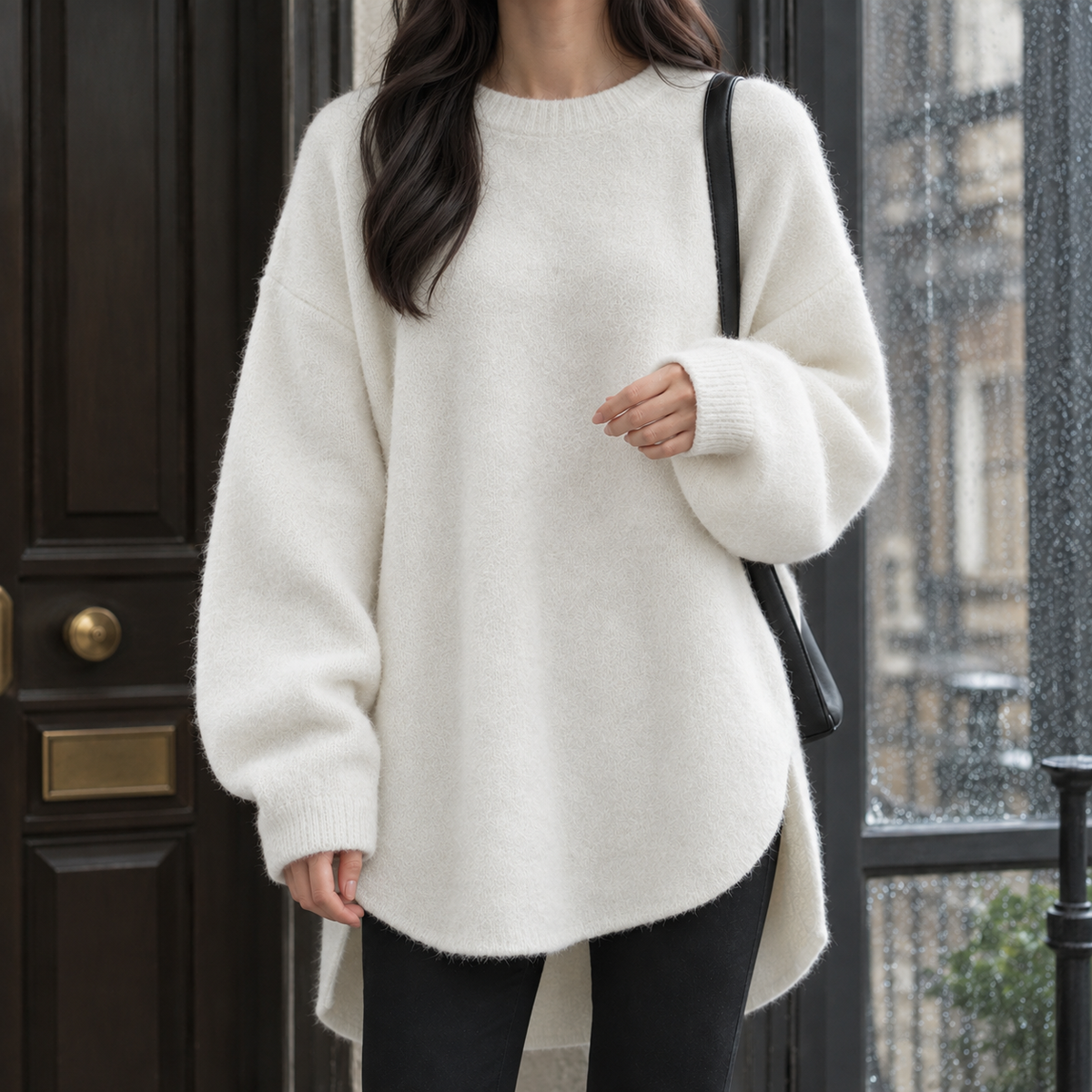Alexandra Wool Sweater - White