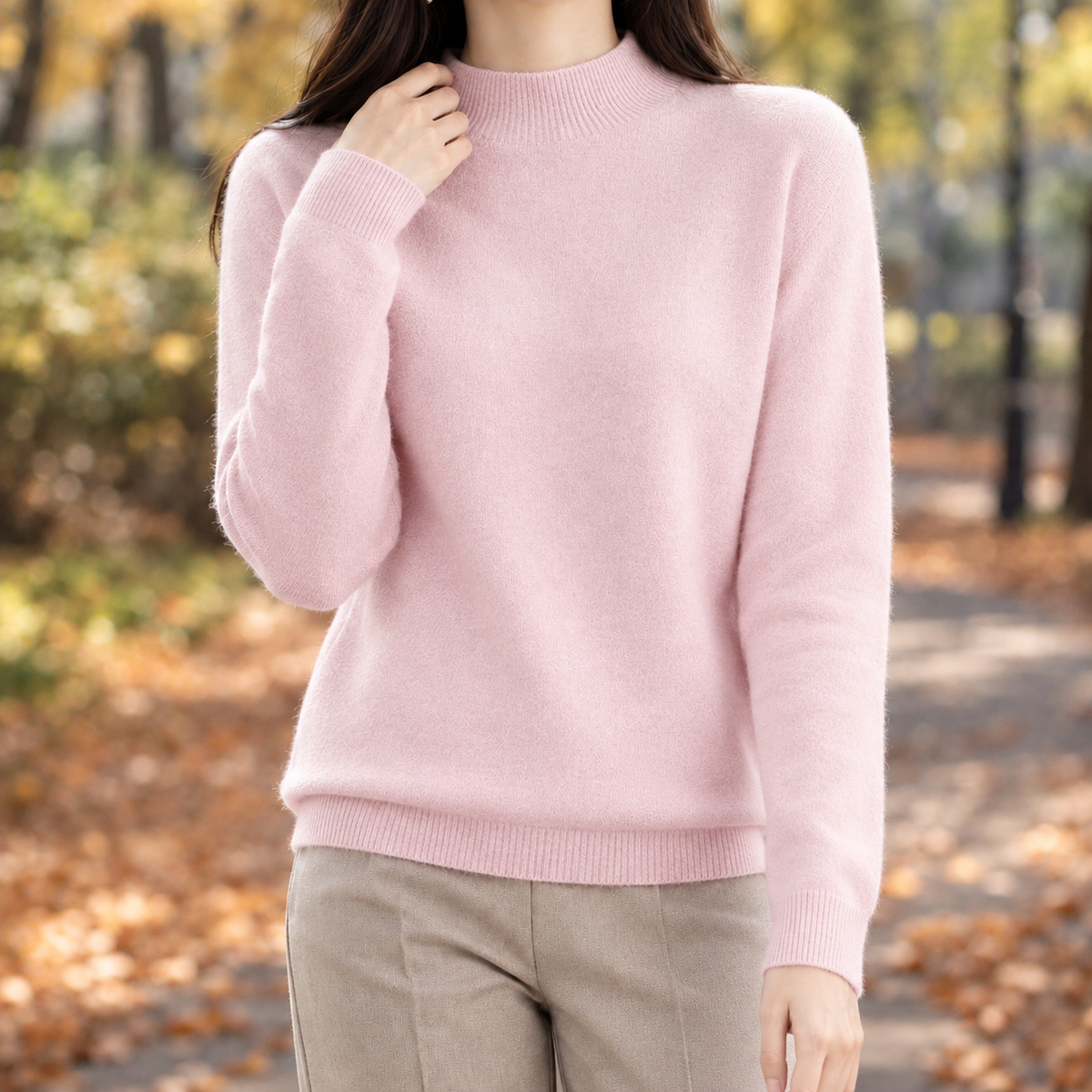 Dorothea-Rae Wool Sweater - Pink