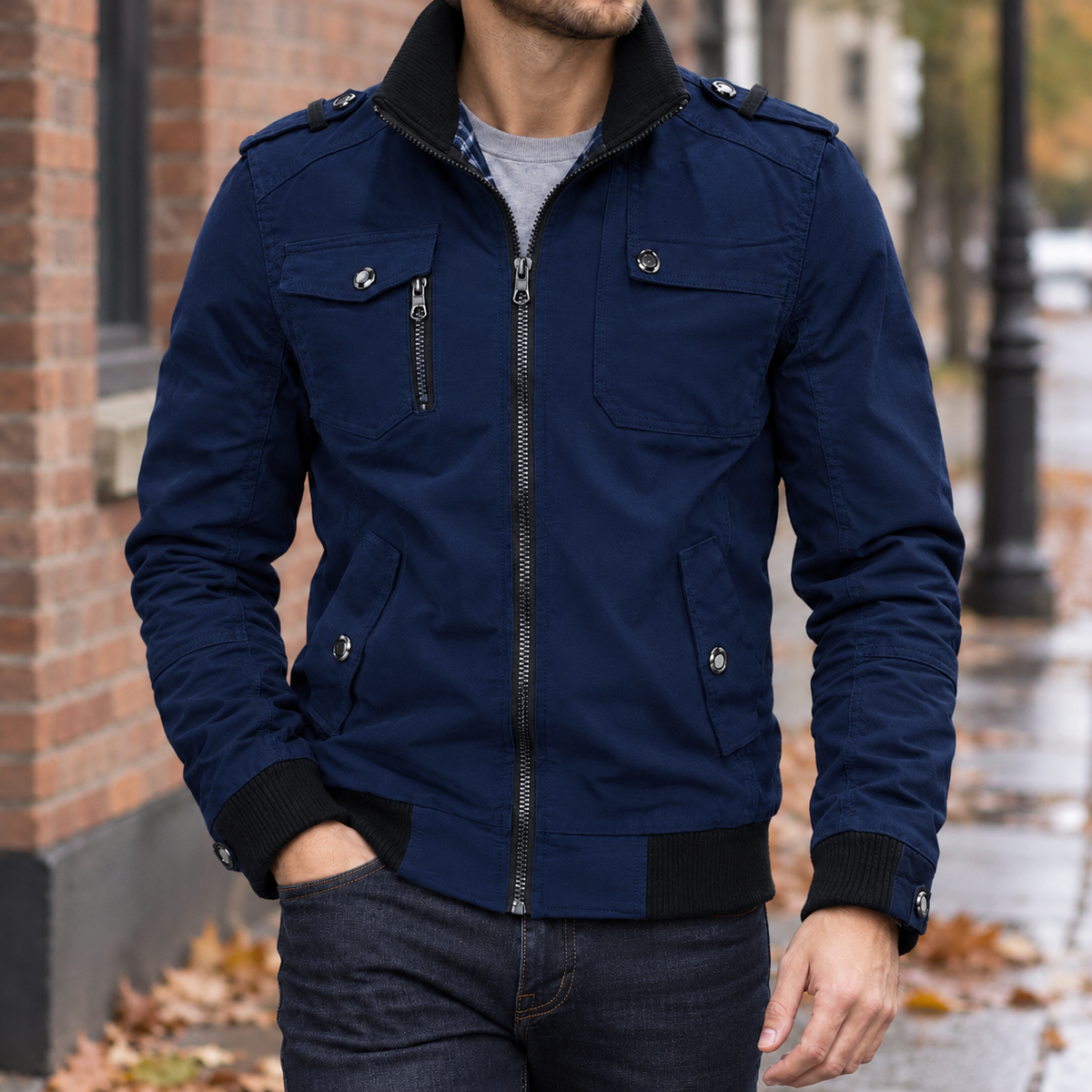 Ulric Utility Jacket - Blue
