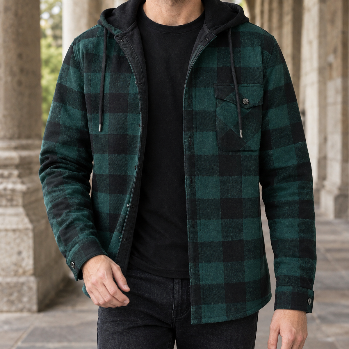 Vaughn Hooded Jacket - Dark Green