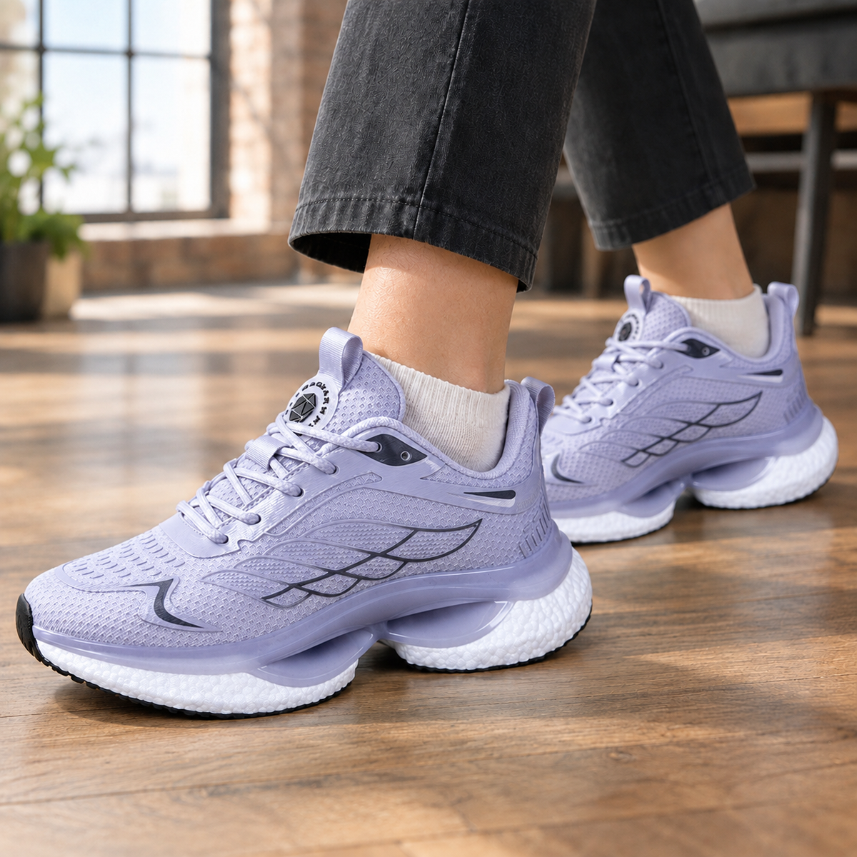 Poggio Sculpted Sneakers - Lavender
