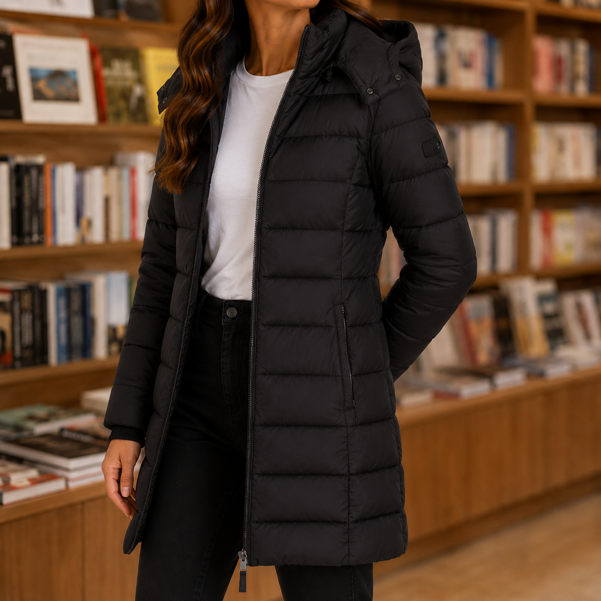 Olympia Quilted Jacket - Black