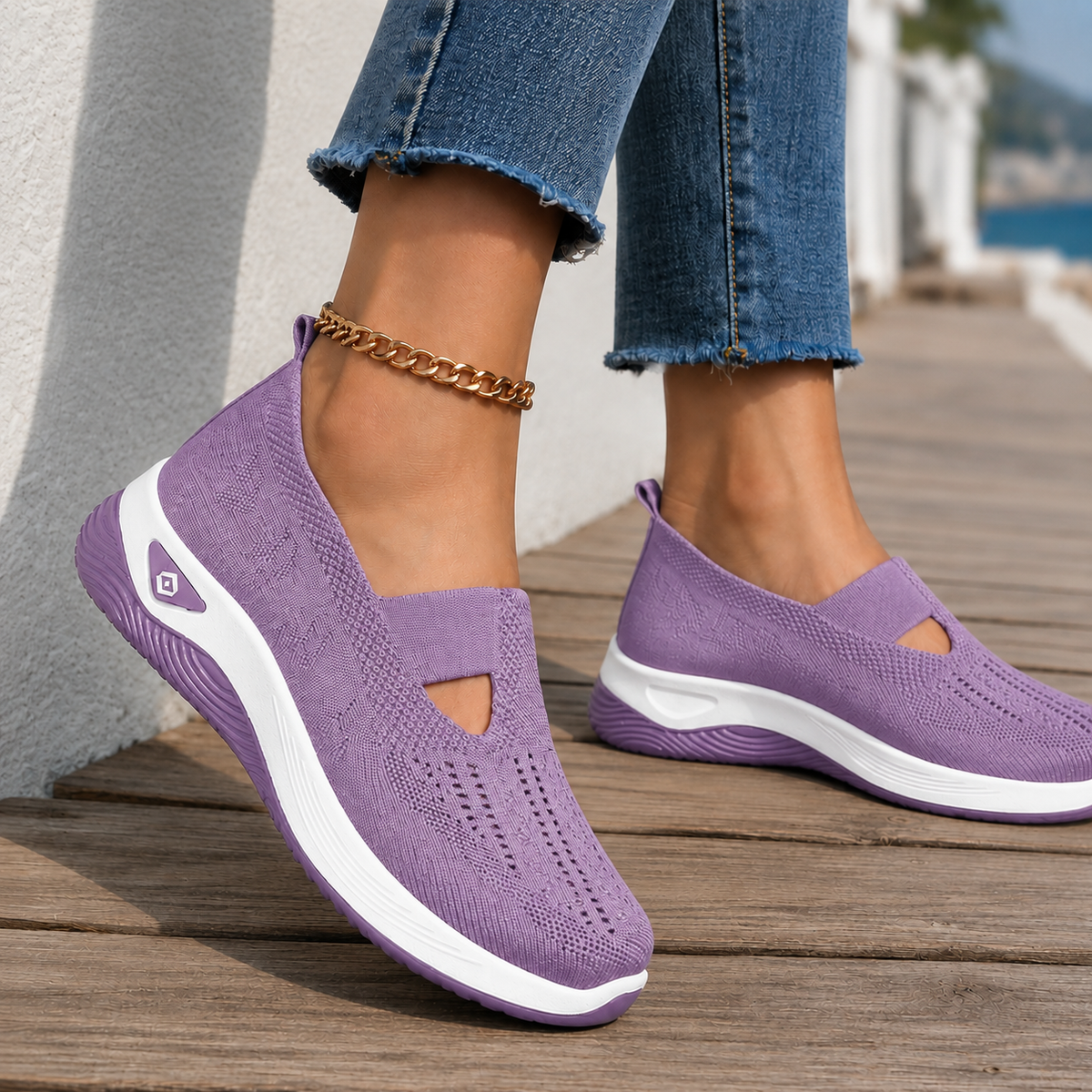 Ravello Slip-On Sneakers - Lilac Mist