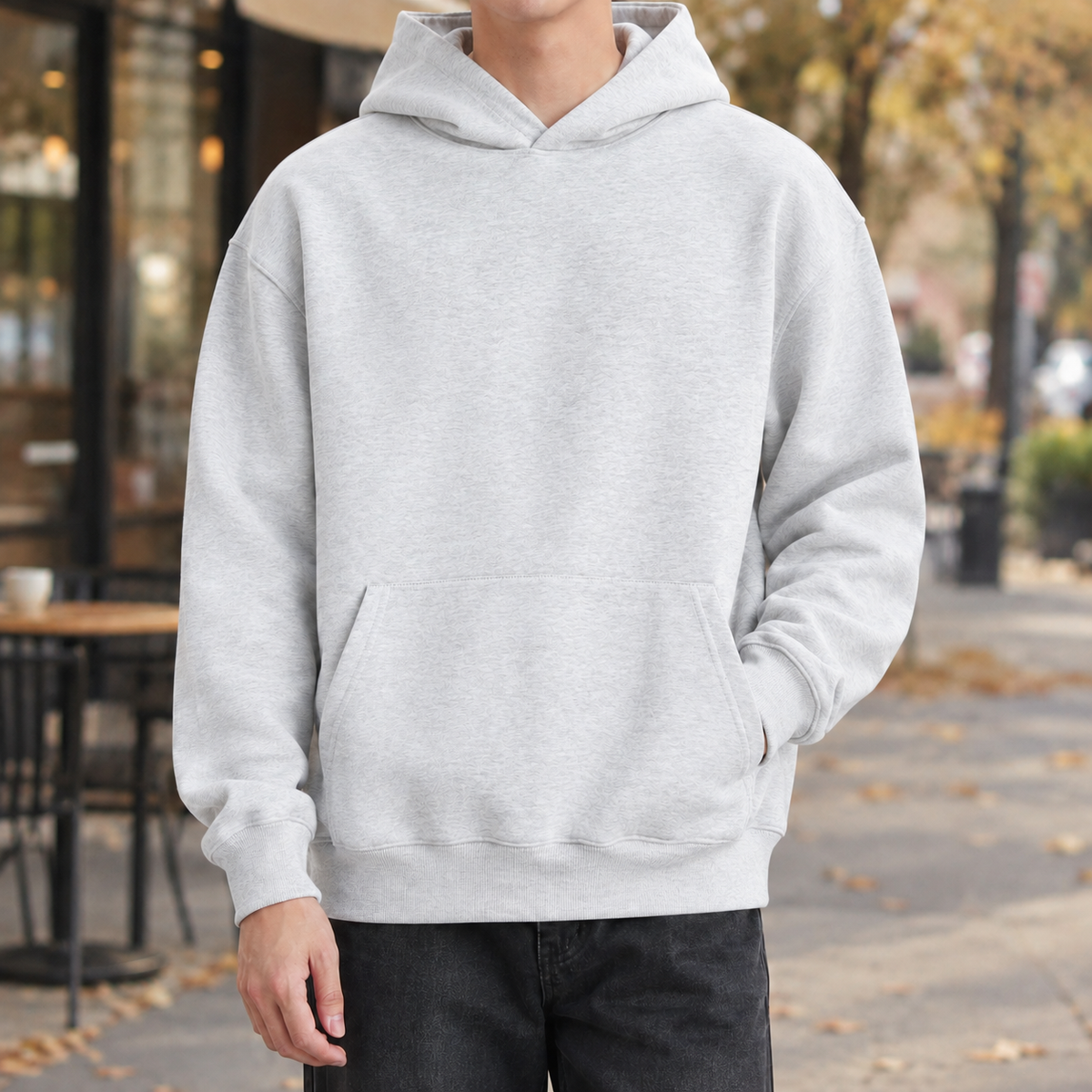 Axel Heavyweight Hoodie - White Ash
