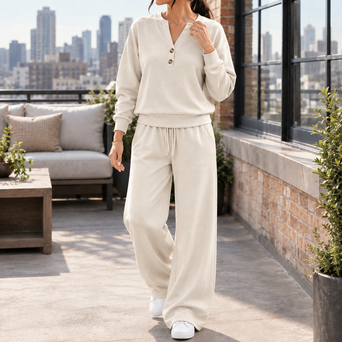 Lucinda Relaxed Set - Apricot