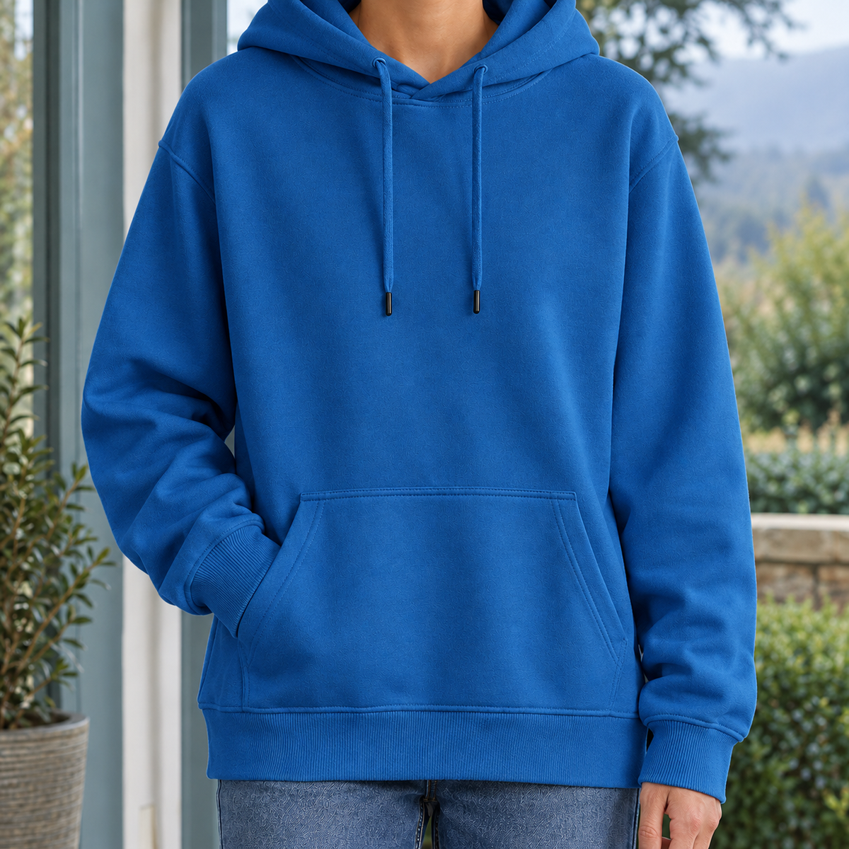 Bertram Relaxed Hoodie - Peacock Blue
