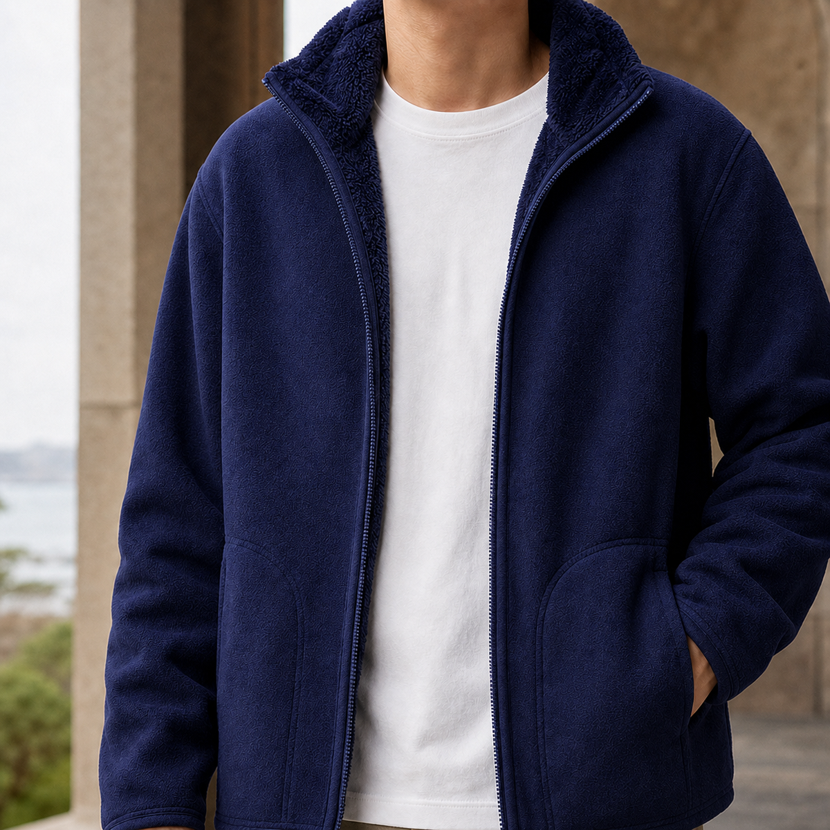 Sylvester Fleece Jacket - Dark Blue