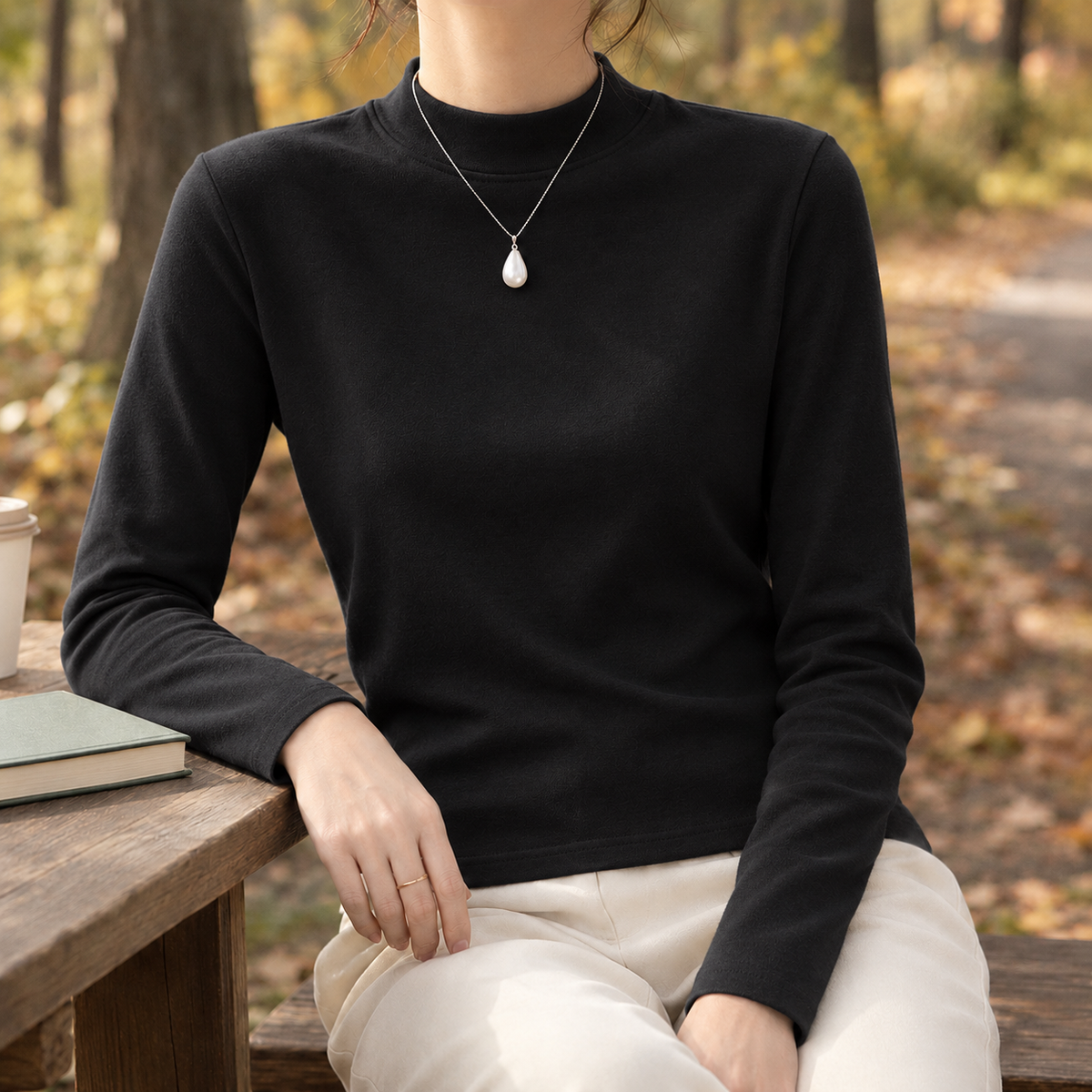 Etta-Rose Cashmere Top - Black