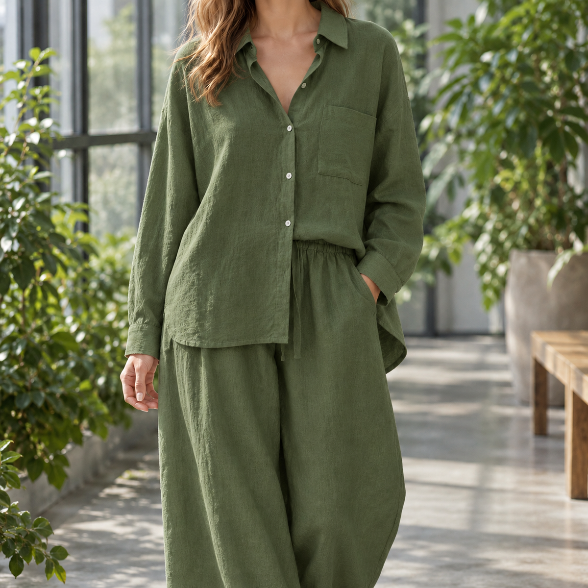 Aiglon Relaxed Set - Army Green