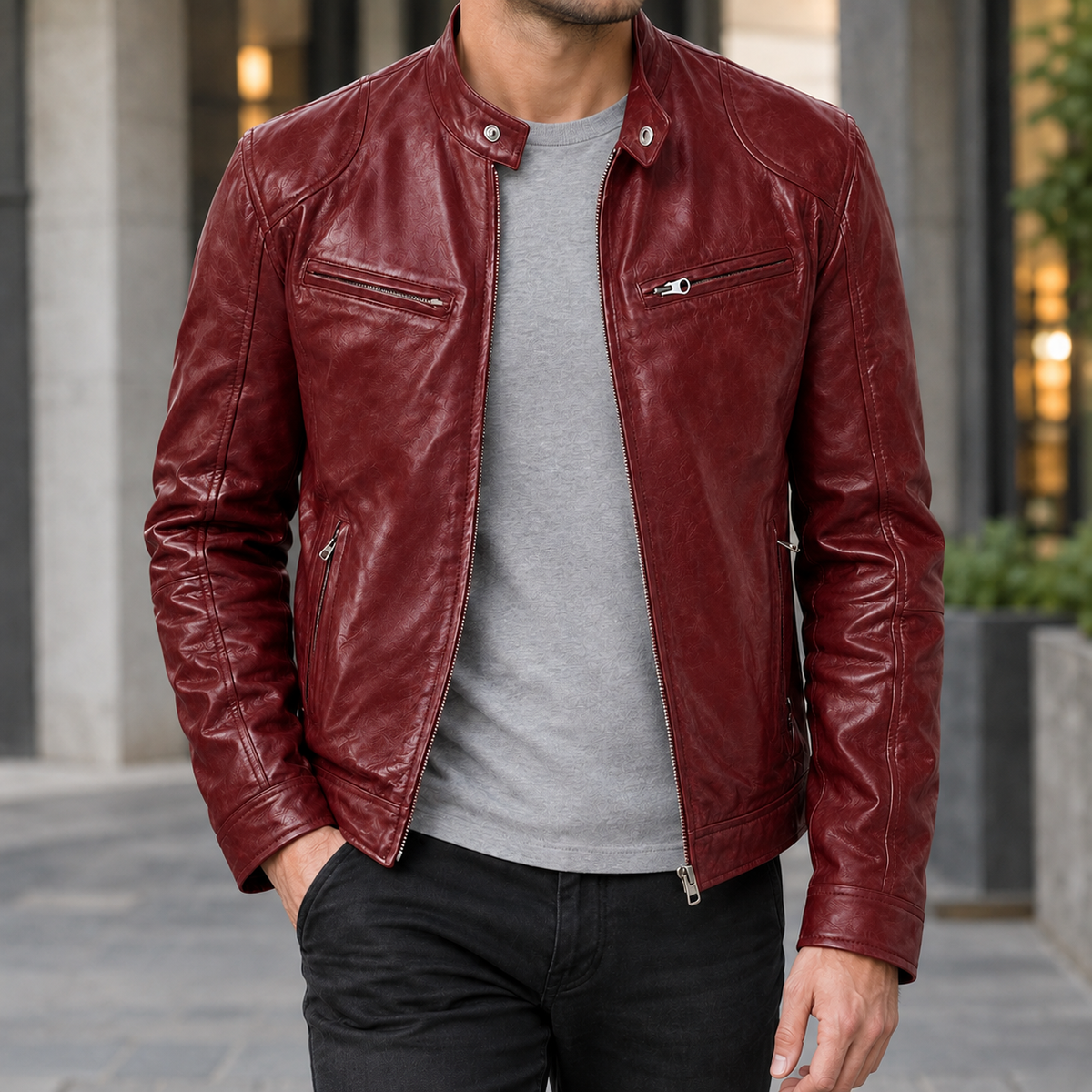 Eldric Biker Jacket - As Pictured